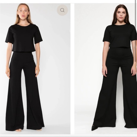 Ripley RADER Black Point Knit Wide Leg Pant (size 12-14 US) - Picture 2 of 4